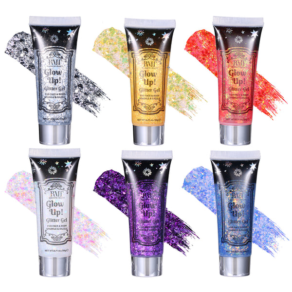 Glow Up! Glitter Gel 6 Colors Romantic Beauty Cosmetics
