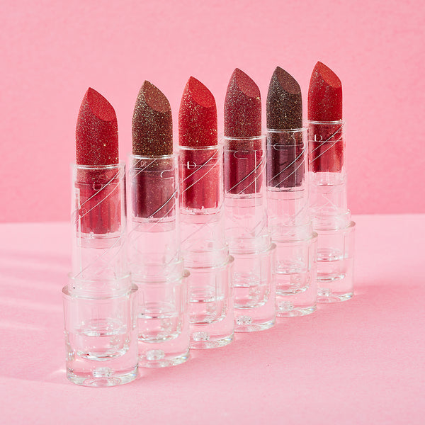 Stardust Glitter Lipsticks - Red - Case (288)