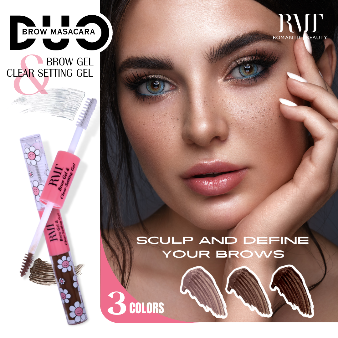Brow Mascara + Clear Setting Gel DUO