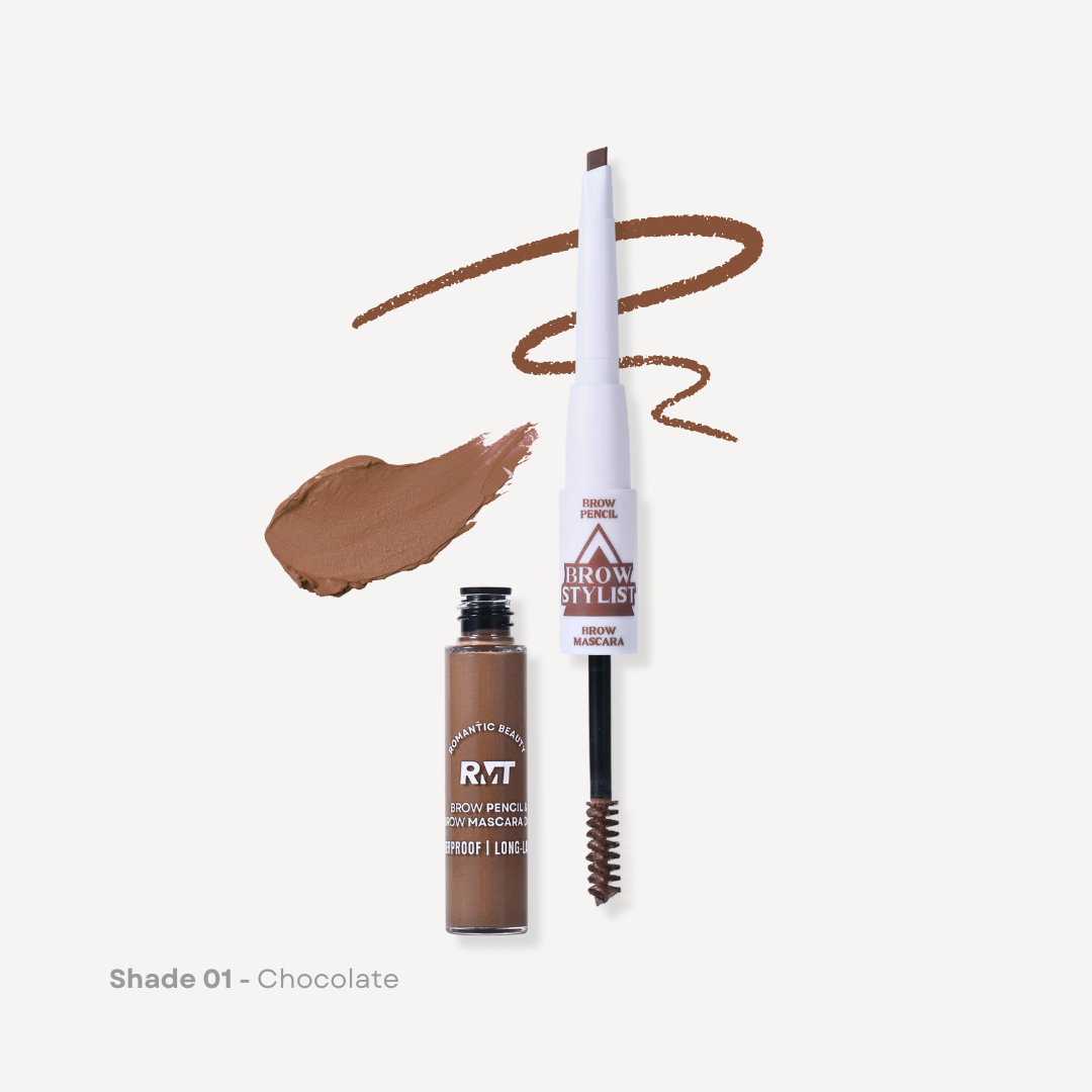 Brow Stylist Duo - Brow Pencil + Brow Mascara – Romantic Beauty