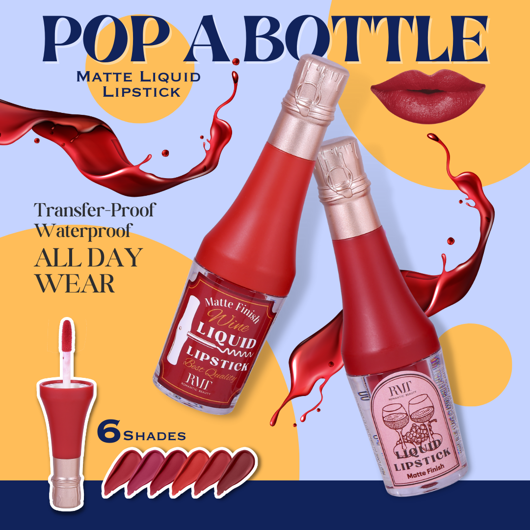 Pop a Bottle (Red) -  Matte Liquid Lipstick