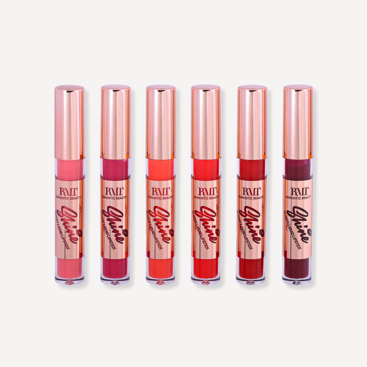 Shine Glossy Liquid Lipstick (Red Tone)