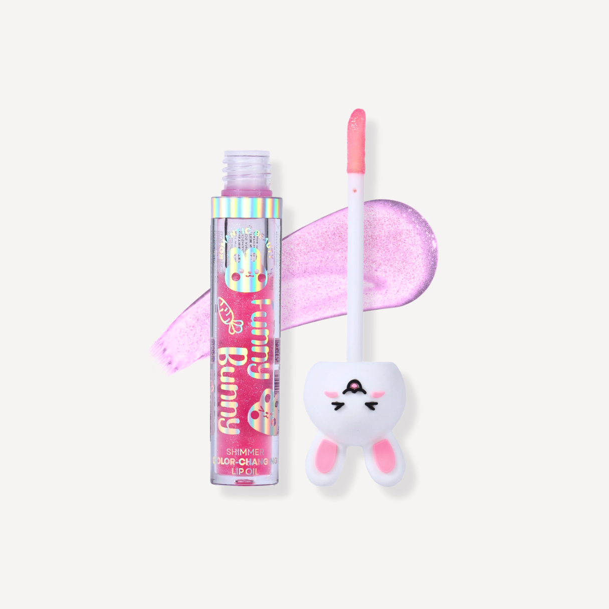 Funny Bunny Color-Changing Shimmer Lip Oil – Romantic Beauty Cosmetics