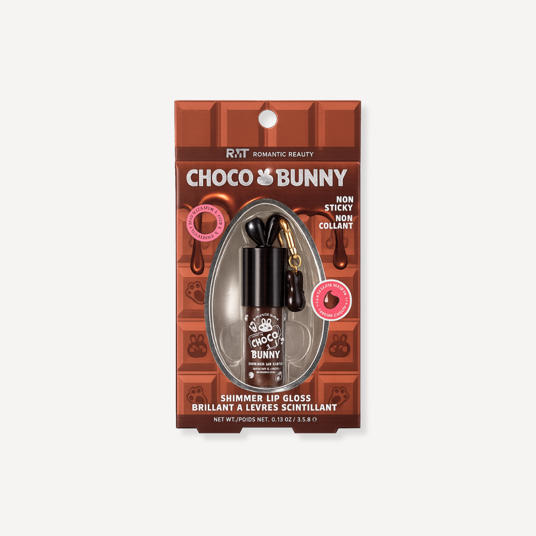 Choco Bunny Shimmer Keychain Lip Gloss