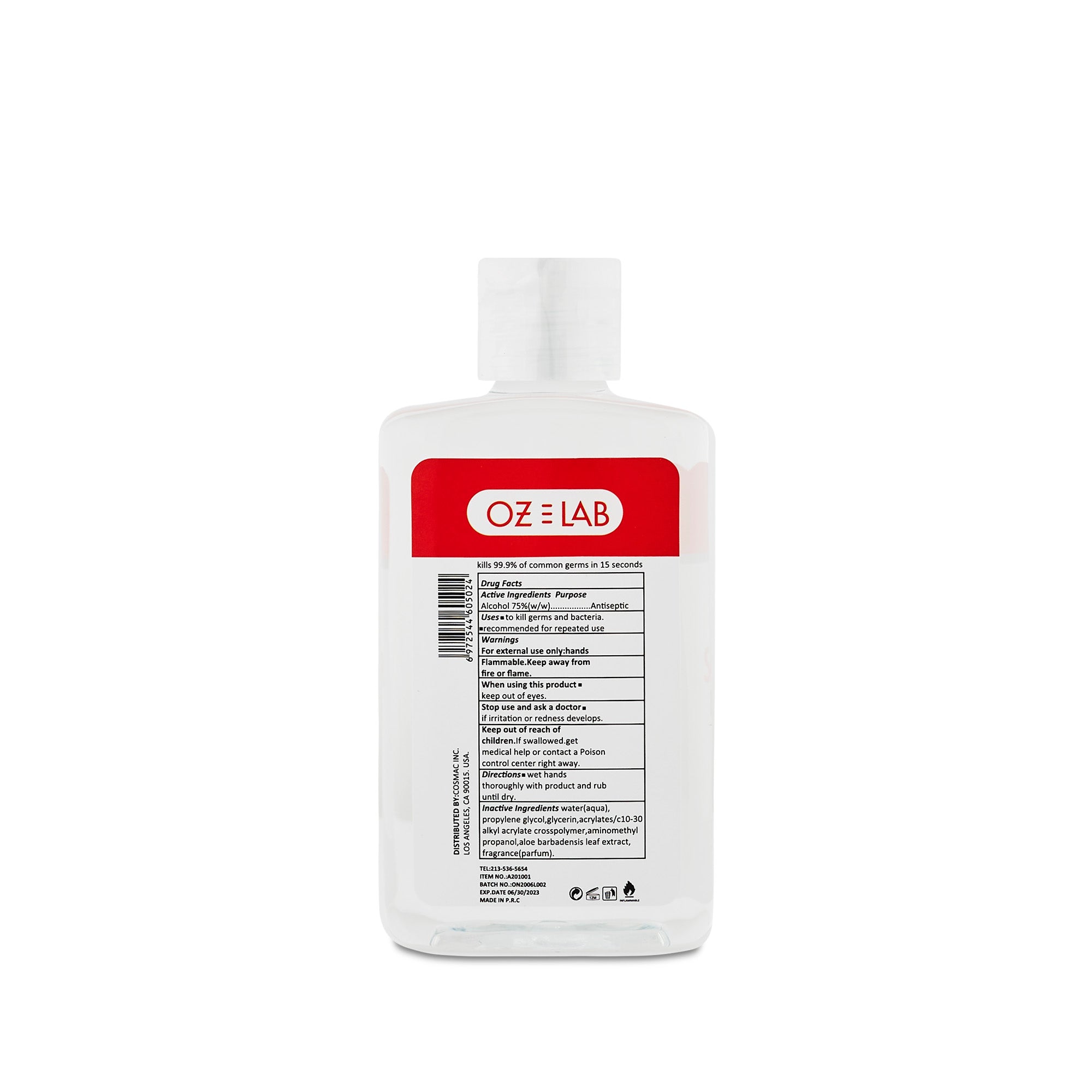 Clear Hand Sanitizer Gel 100mL Set - OZ Lab