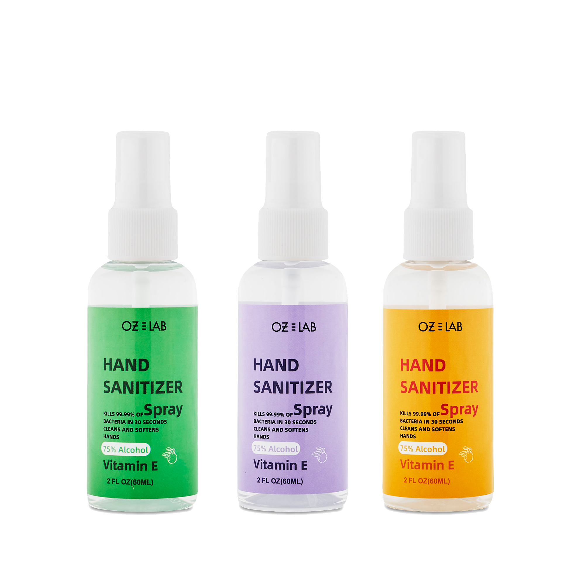 Hand Sanitizer Spray 60mL Set OZ Labs Romantic Beauty Cosmetics